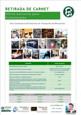 RETIRADA DE CARNET PARA PROFESIONALES